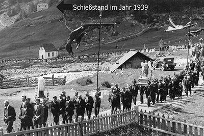 Schießstand in Unser Frau im Jahre 1939
