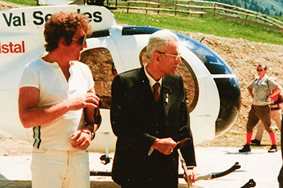 Leo Gurschler und Altlandeshauptmann Silvius Magnago (1980)